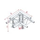 Milos ALF32 - FT30011 Driehoek Truss Corner 90 + Cross and Down 5-Way Apex Down