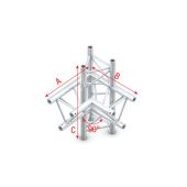 Milos ACF45 - FT30015 Driehoek Truss Hoek 90° up/down, left