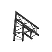 Milos QCVU19|2WAY45DG BLACK Corner 45° Pro-30 Square G Truss