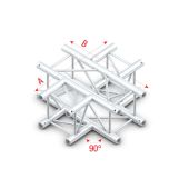 Milos Pro-30 Square G Truss - T-Cross 3-way - 50 cm QTU35sp - 90° corner - silver - G