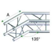 Milos QCU23 Vierkant Truss Hoek 135 Graden Incl. Connectors