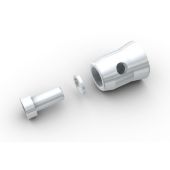 Milos CON56U Male Connector GQ30 with washer & M12x25 bolt 