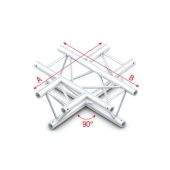 Milos ACU41 - GT30016 90° 4-way horizontal Pro-30 Triangle G Truss