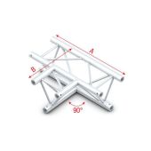 Milos ATU36 - GT30017 90° 3-way horizontal Pro-30 Triangle G Truss