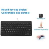 Ultra Slim Mini Keyboard Wired Usb 2.0 Toetsenbord  