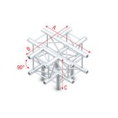 Milos QCB51 - PQ30024 Cross + Down 5-way Pro-30 Square P Truss