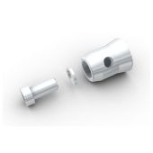 Milos Multicube Connector Male voor QTB -  PQ30 met sluitring en M12x25 bout 