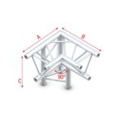 Milos ALB34 - PT30013 Driehoek Truss Hoek 90 left apex down