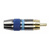 RCA plug blauw