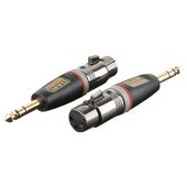 XGA24 - XLR Female 3polig verloop naar  Jack Male stereo gebalanceerd 