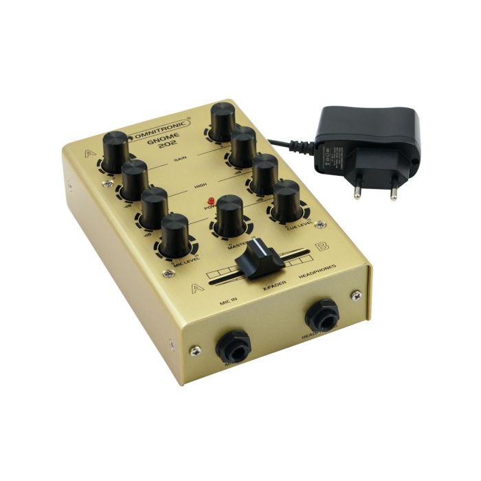 OMNITRONIC GNOME-202 Mini Mixer Gold