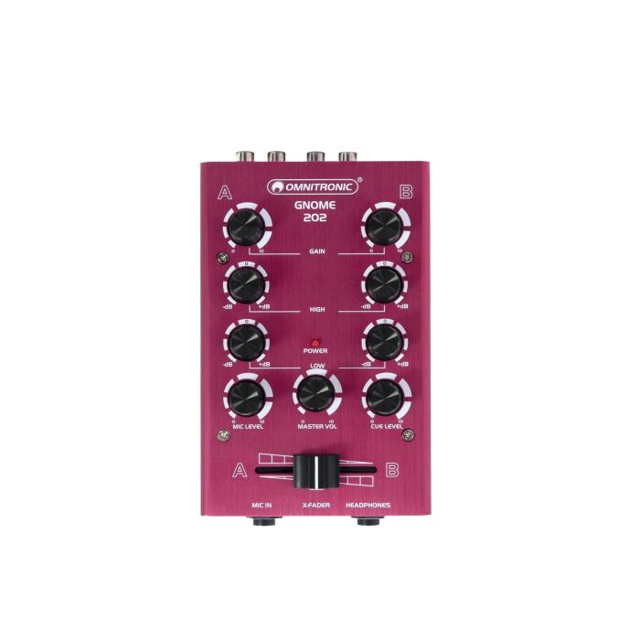 OMNITRONIC GNOME-202 Mini Mixer Red