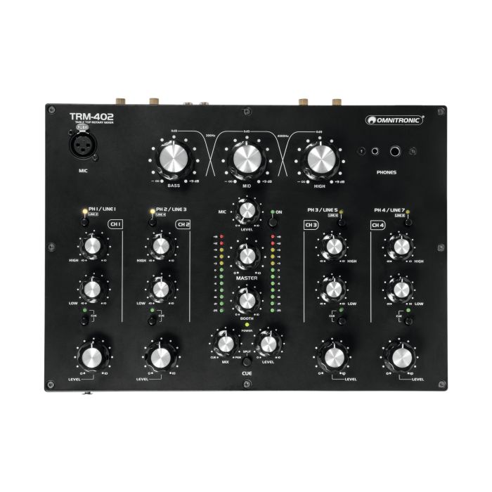 OMNITRONIC TRM-402 4-Channel Rotary Mixer