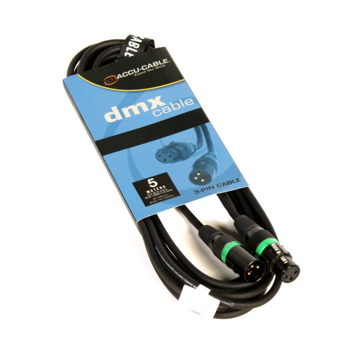 AC-DMX3/5 3 p. XLRm/3 p. XLRf 5m DMX