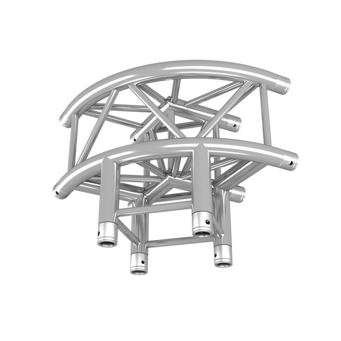 DuraTruss DT 34/2-C30R-L90 - 2 way rounded corner 90° + down