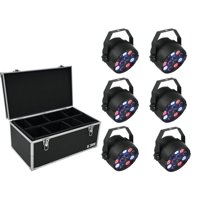 EUROLITE Set 6x LED PARty Spot + Case TDV-1