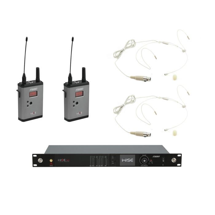 PSSO Set WISE TWO otvanger + 2x BeltPack + 2x Headset 638-668MHz