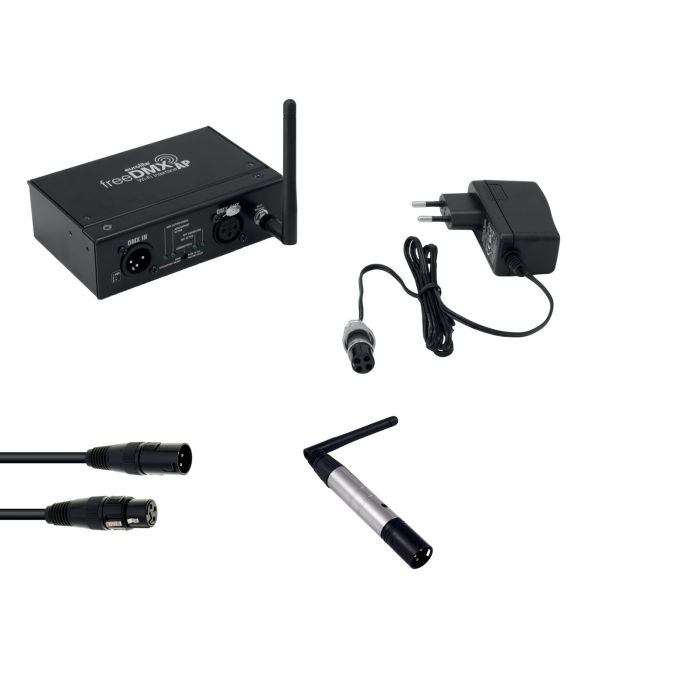 EUROLITE Set freeDMX AP Wi-Fi-interface + QuickDMX-zender + DMX-kabel