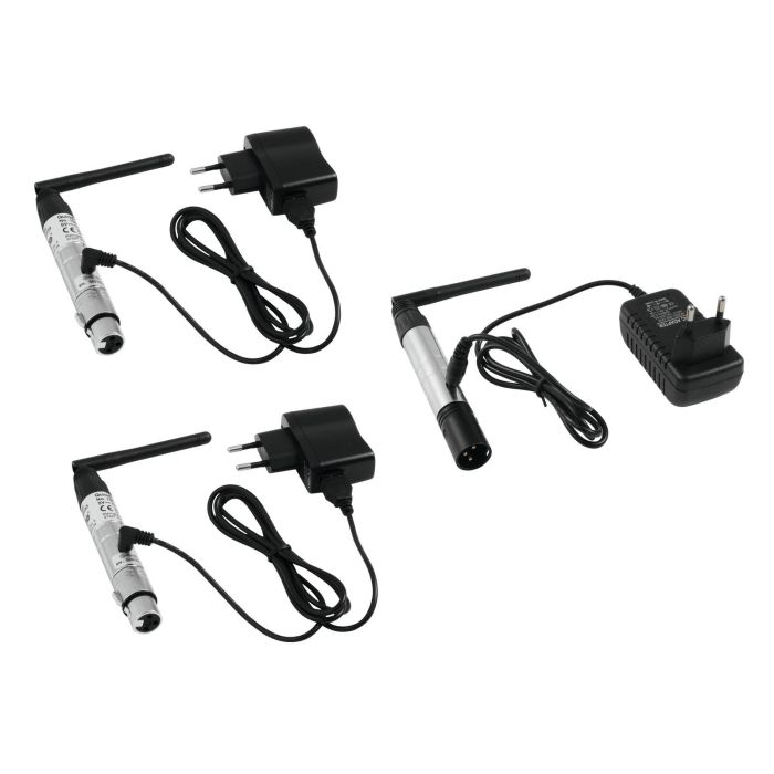 EUROLITE Set QuickDMX 1x transmitter + 2x receiver