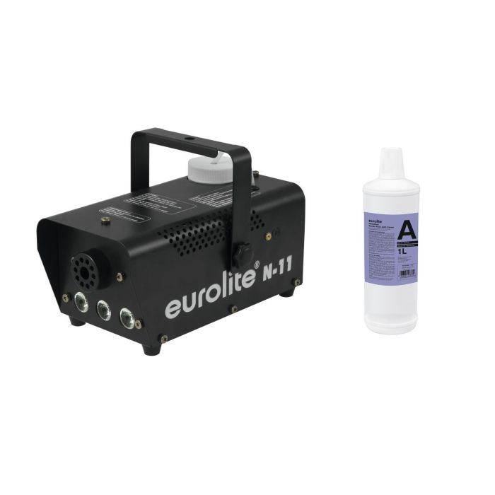 EUROLITE Set N-11 LED Hybrid amber fog machine + A2D Action smoke fluid 1l