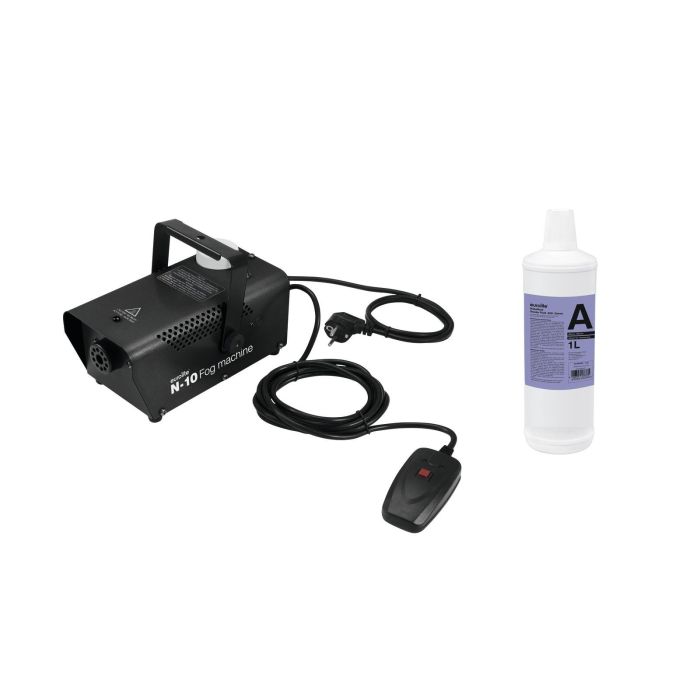 EUROLITE Set N-10 black + A2D Action smoke fluid 1l