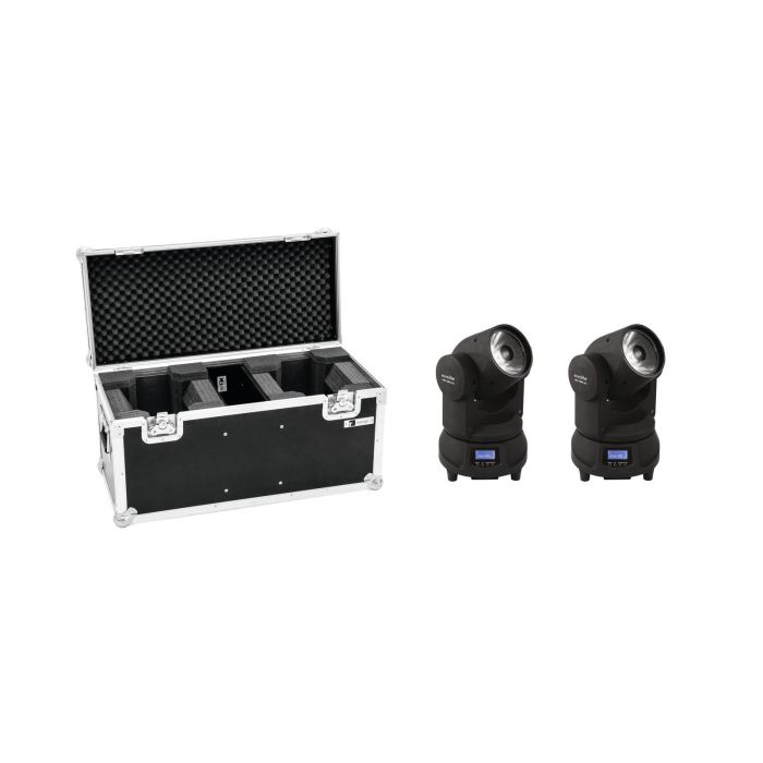 EUROLITE Set 2x LED TMH-X1 Moving-Head Beam + Case