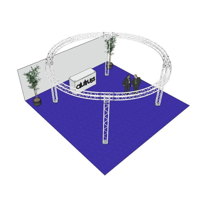 ALUTRUSS Truss set QUADLOCK 6082 circle 6.6x3.5m