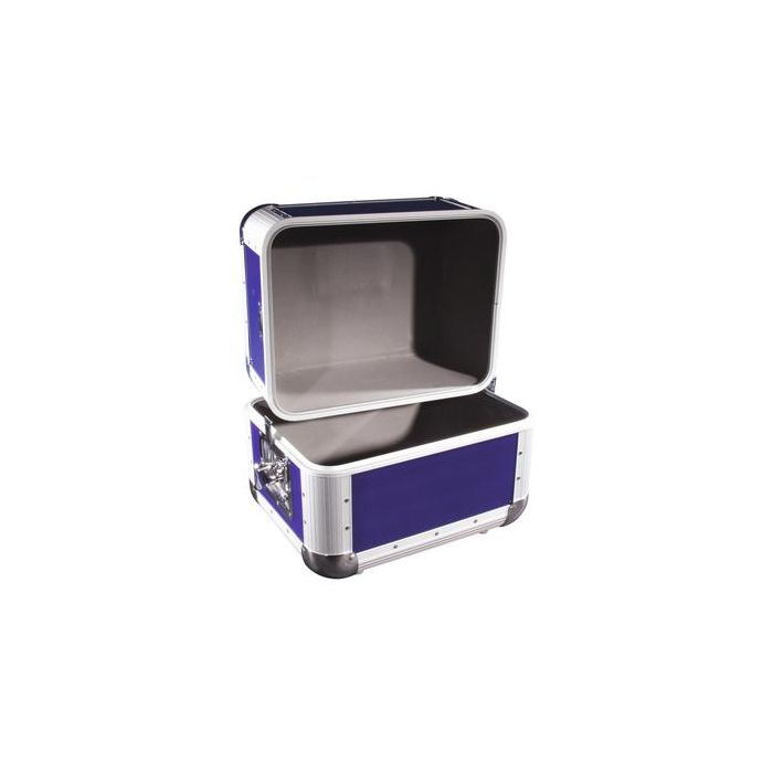 ROADINGER Record Case ALU 50/50, rounded, dark blue