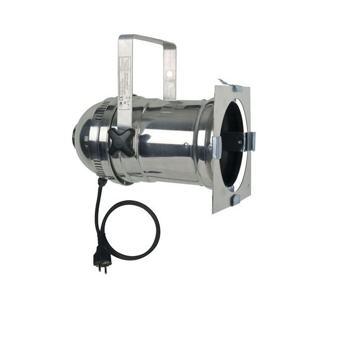 Showtec Parcan 56 Long, incl. Terminal and socket Polished
• incl. Terminal and socket
Par: 56
Lamp socket: GX16D
Max. capacity: 300W
Power Supply: 230V
Connector: Schuko
Cable: 80 cm
Filterframe: Included
Dimensions: 365 x 228 x 323 mm (LxWxH)
