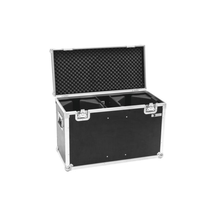 ROADINGER Flightcase 2x LED THA-100F/THA-120PC