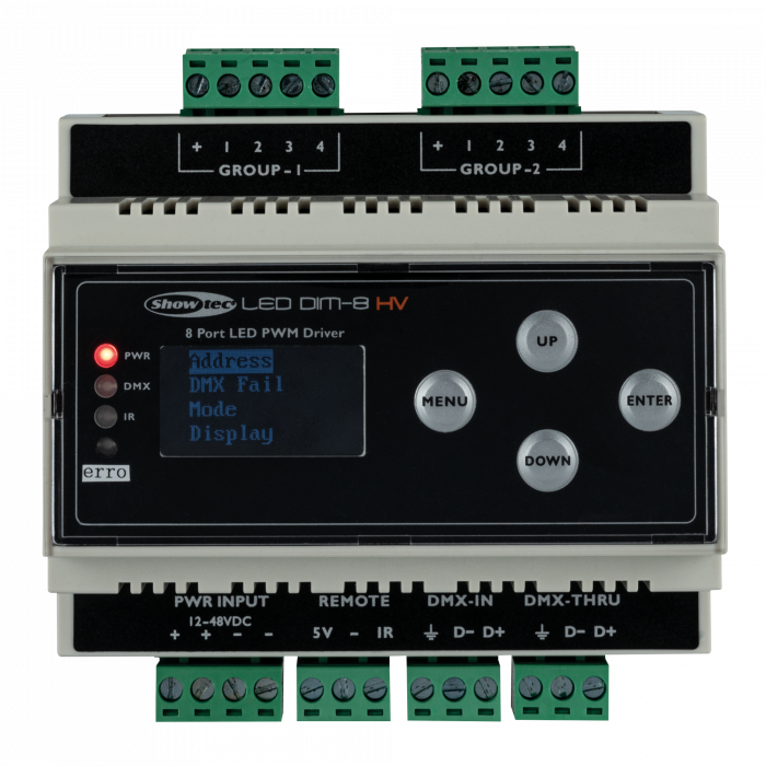 Showtec LED Dim-8 HV DIN-rail