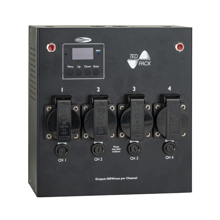 Showtec TED Pack 4-Kanaals dimmer pack