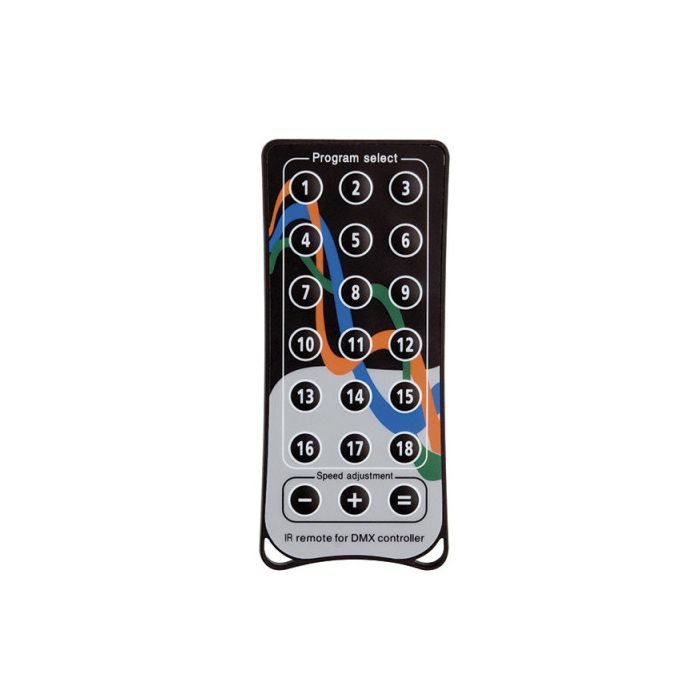 Showtec Quick DMX IR Remote Optionele afstandsbediening voor 512 plus 