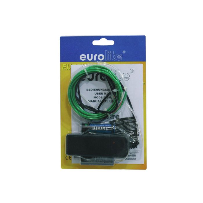  EUROLITE EL Wire 2mm, 2m, green Flexible electroluminescent lighting wire