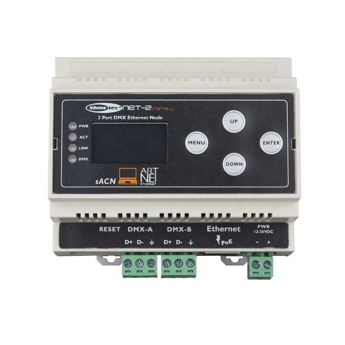 Showtec NET-2 Install Din-rail