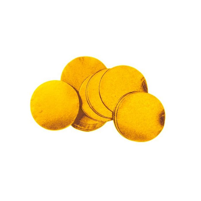 TCM FX Metallic Confetti round 55x55mm, gold, 1kg