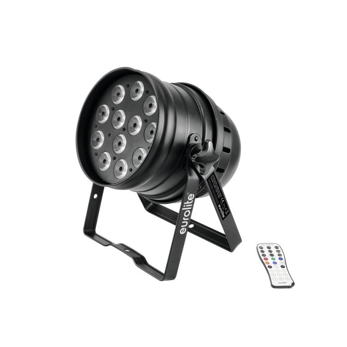 EUROLITE LED PAR-64 QCL 12x8W floor black