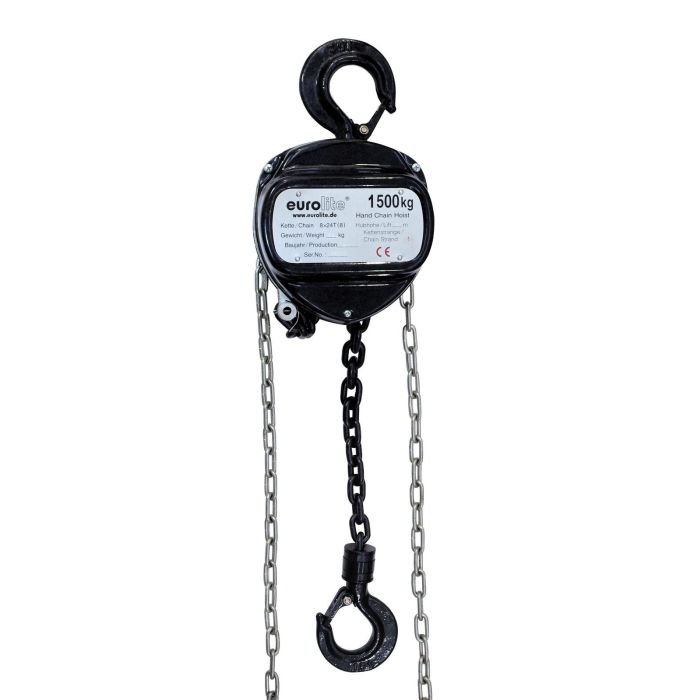 EUROLITE Chain Hoist 6M/1.5T black