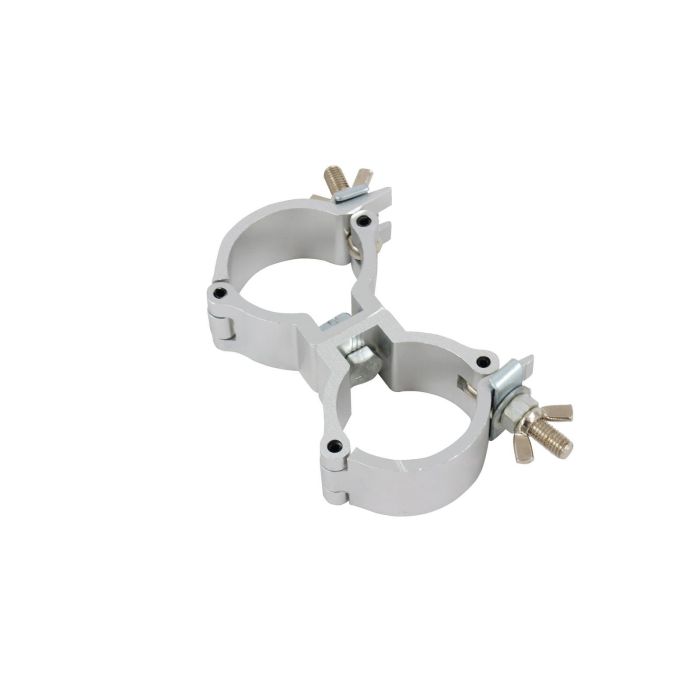 EUROLITE DEC-30D Clamp silver for 35mm Double coupler for 35 mm tube