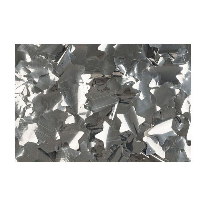 Showgear Show Confetti Metal Zilver, Sterren, 1kg, fire proof