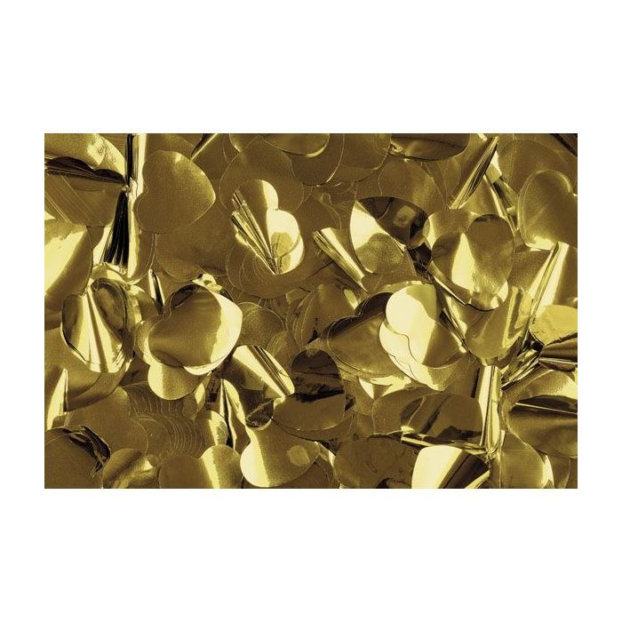 Showgear Show Confetti Metal Gold, Hearts, 1 kg Flameproof