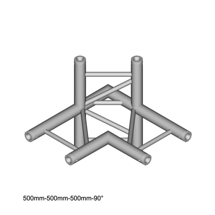 DuraTruss DT 32/2 C44H - 4 way corner 90° horizontal