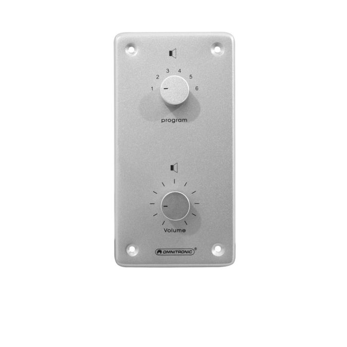 OMNITRONIC PA Volume Controller/Program Selector 5W mono Silver