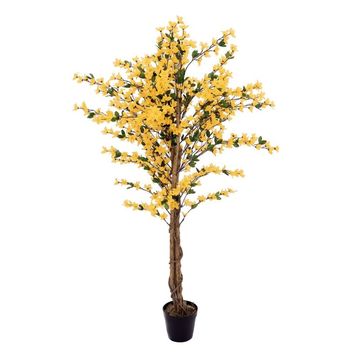 EUROPALMS Forsythia boom met 3 stammen, kunstplant, geel, 150cm