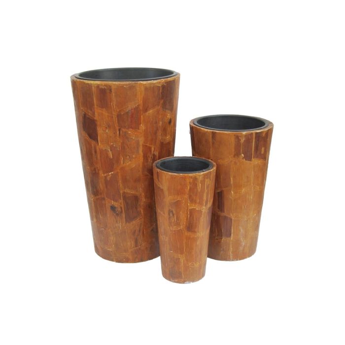 EUROPALMS Set van drie decoratieve potten "AFRICA" 74/54 / 44cm