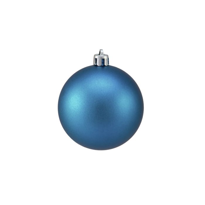 EUROPALMS Deco Kerst Ballen 7cm, blauw, mat 6x