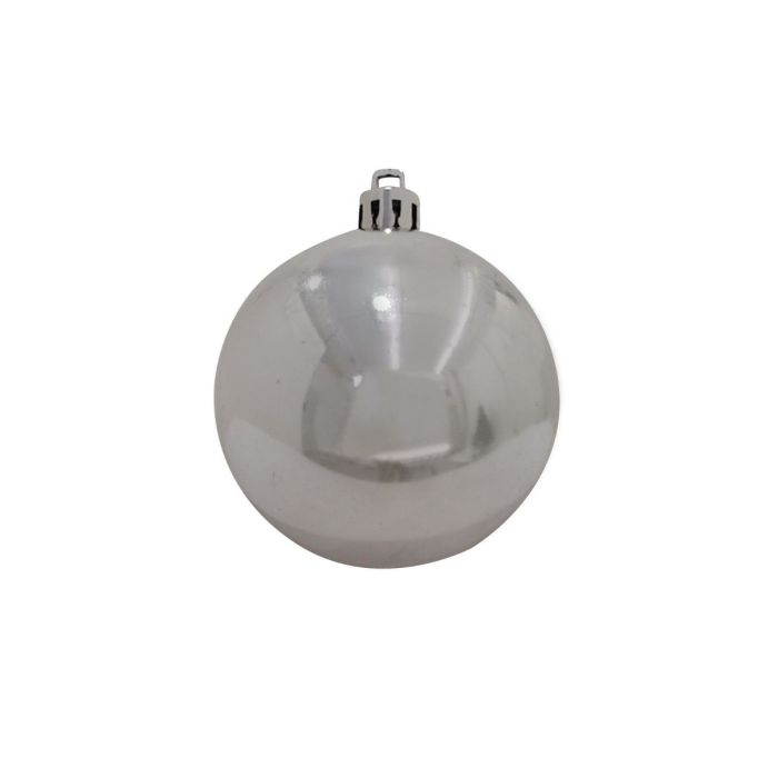 EUROPALMS Deco Kerst Ballen 7cm, silver 6x