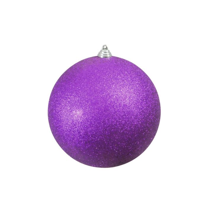 EUROPALMS Deco Kerst Bal 20cm, paars, glitter