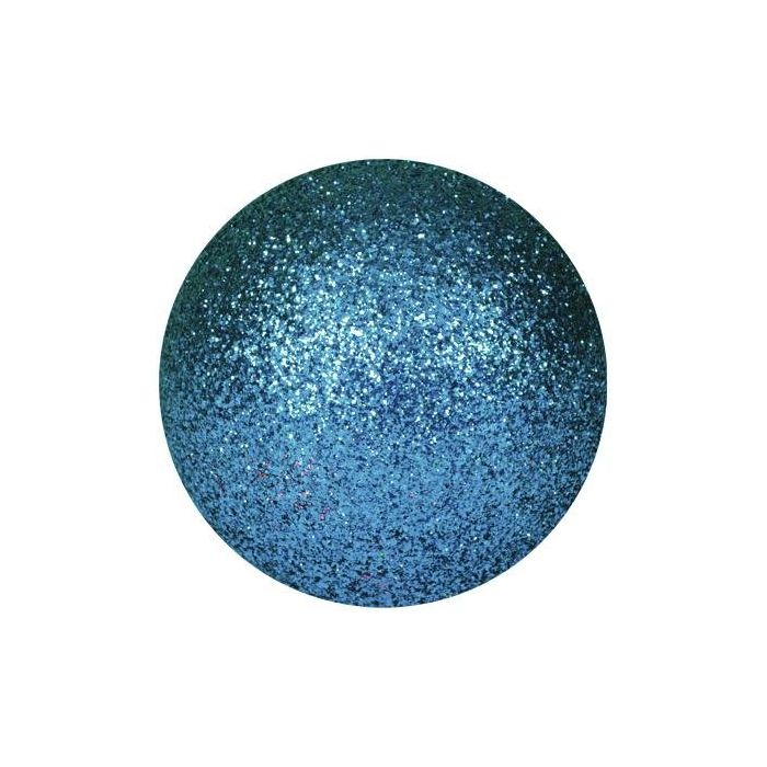 EUROPALMS Deco Ball 3,5cm, blauw, glitter 48x