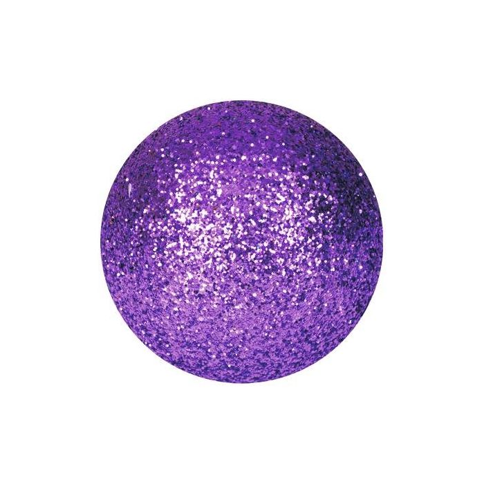 EUROPALMS Deco Ballen 3,5cm, violet, glitter 48x